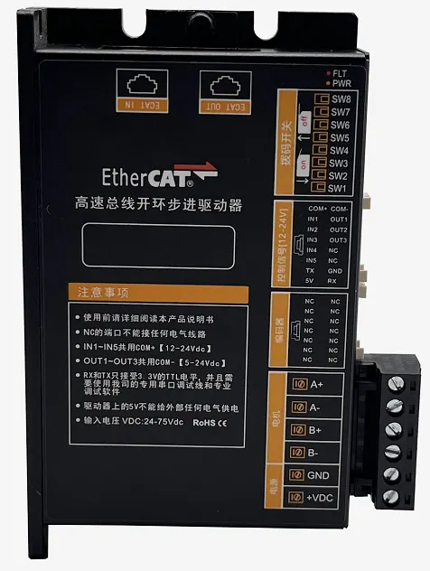 工业用Ether CAT总线开环步进驱动器[EO6D]