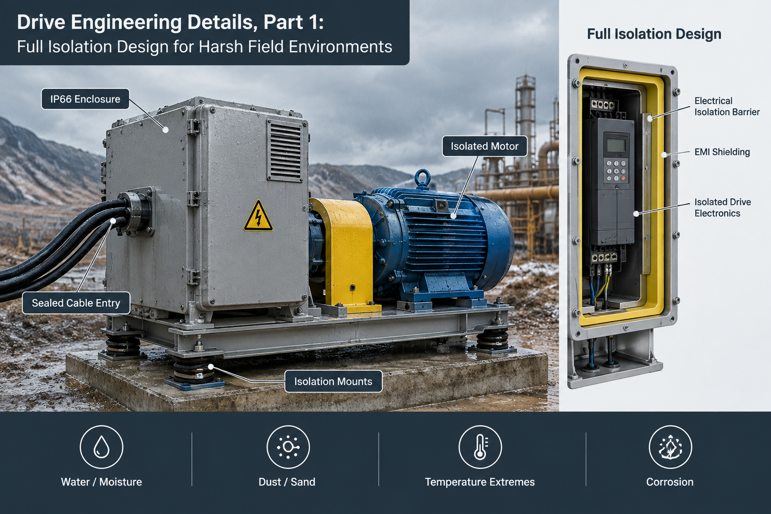 Drive Engineering Details, Part 1: Full Isolation Design for Harsh Field Environments